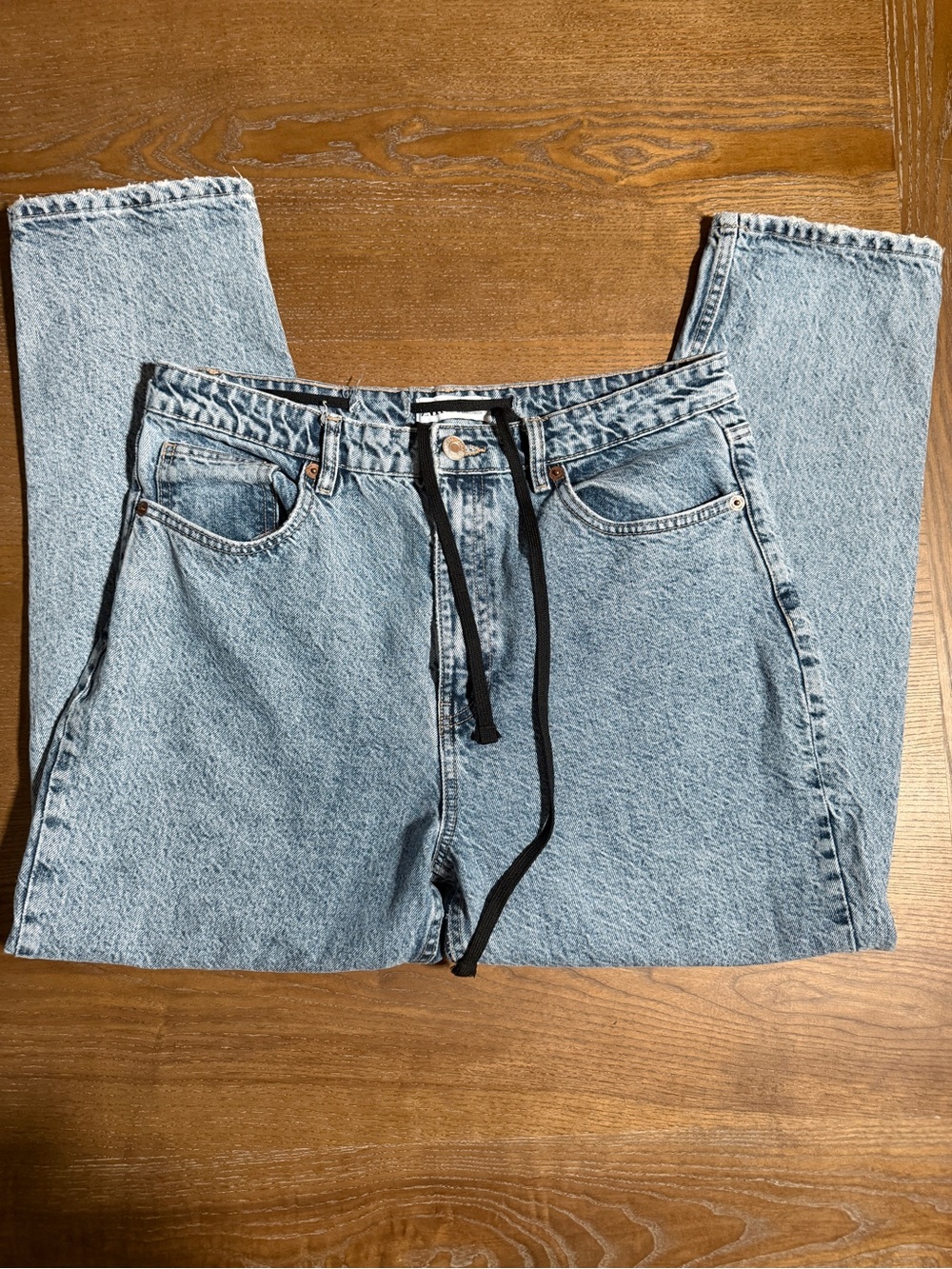 Zara Light Blue Straight Leg Jeans